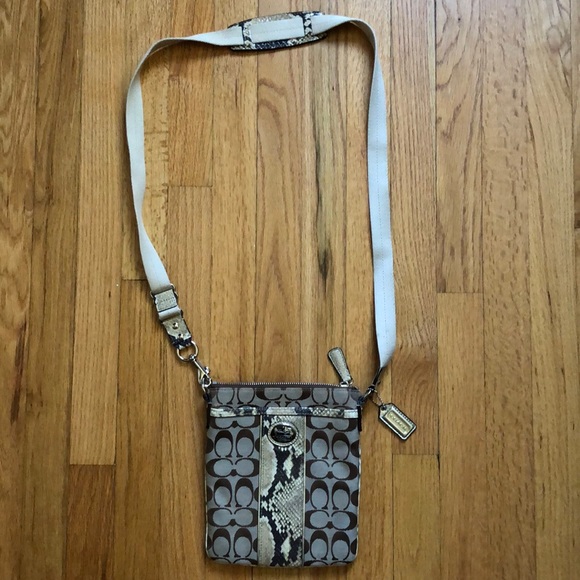 Coach Snakeskin Crossbody - Picture 1 of 7